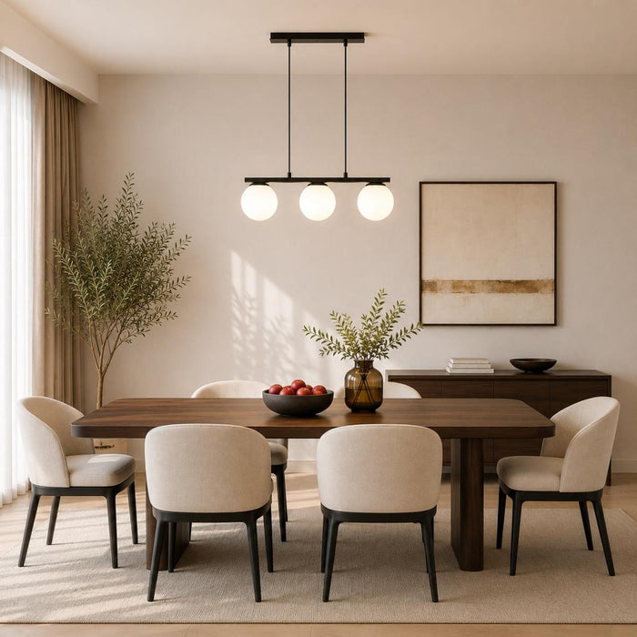 CHANDELIER TREVISO 3XE27 BLACK