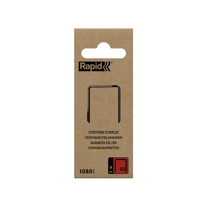 CLAMPS FOR TAKER TYPE 53 8 MM RAPID SPIRIT OF SWEDEN 1080 PCS - Скоби и пирони за такери<<<Консумативи за