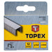 CLAMPS FOR TAKER TYPE J 53 12X11.3 MM TOPEX 1000 PCS - Скоби и пирони за такери<<<Консумативи за
