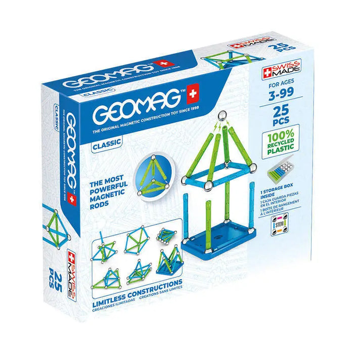 Classic Recycled magnetic blocks 25 elements GEOMAG GEO-275 - Blocks and construction sets<<<Toys<<<InnproXML