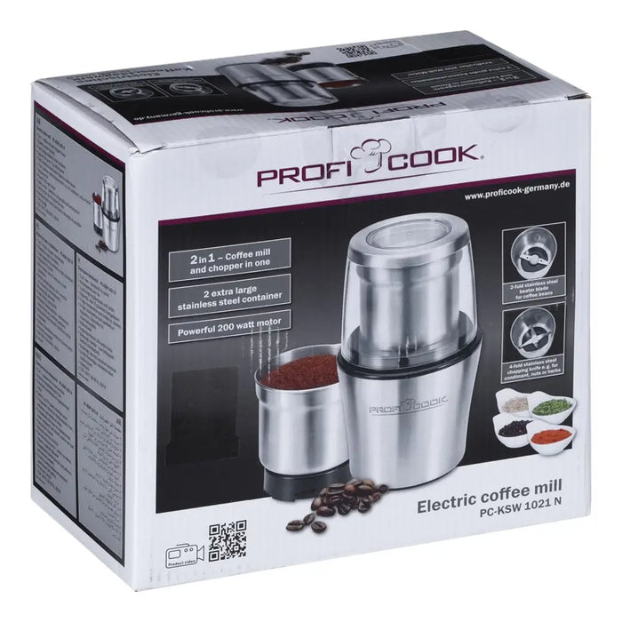 Clatronic PC-KSW 1021 coffee grinder 200 W Stainless steel - Coffee grindersAGD-MLY<<<Home Appliance