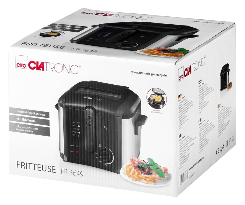 Clatronic FR 3649 Single 2.5 L 1600 W Black