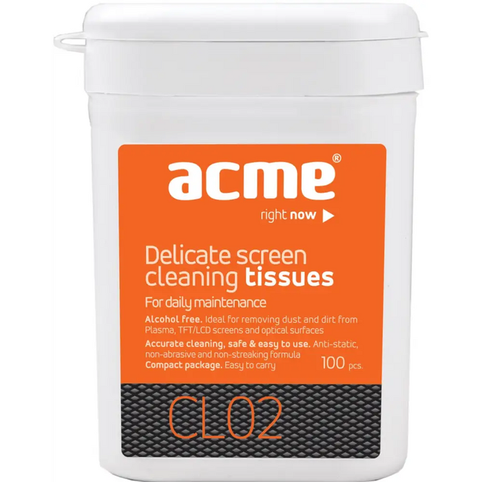 Cleaning agent ACME CL02 Screen cleaning tissues TFT/LCD - Други<<<Аксесоари за