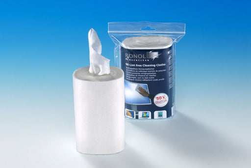 Cleaning agent RONOL 10071 lint-free cleaning cloths 50 pcs. - Други<<<Аксесоари за телевизори<<<Аксесоари<<<TechMart