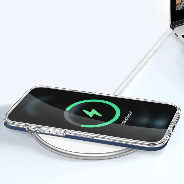 Clear 3in1 case for iPhone 11 Pro blue frame gel cover - Cell phone cases and covers<<<HurtelXML