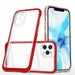 Clear 3in1 Case for iPhone 11 Pro Max Frame Cover Gel Red - Cell phone cases and covers<<<HurtelXML