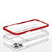 Clear 3in1 case for iPhone 13 Pro frame cover gel red - Cell phone cases and covers<<<HurtelXML