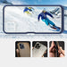 Clear 3in1 Case for Samsung Galaxy A22 5G Frame Gel Cover Blue - Cell phone cases and covers<<<HurtelXML