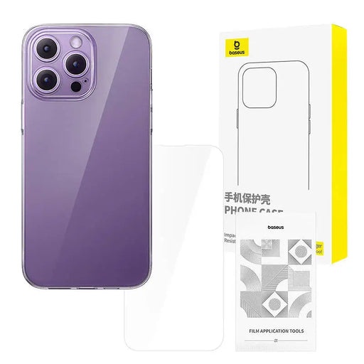 Clear Case Baseus iPhone 14 Pro + tempered glass - Protective cases for smartphones<<<Cases<<<GSM