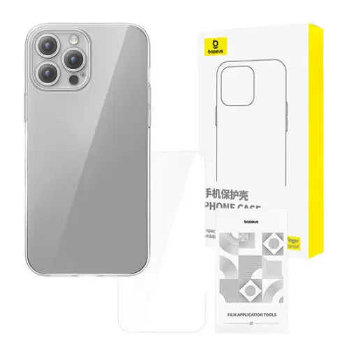 Clear Case Baseus iPhone 15 Pro + tempered glass - Protective cases for smartphones<<<Cases<<<GSM