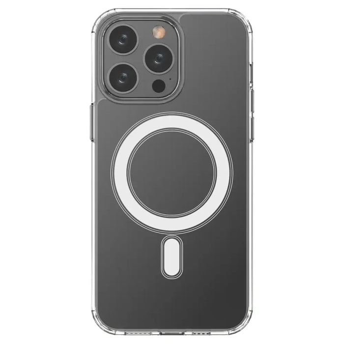 Clear Magnetic Case with MagSafe for iPhone 14 Pro Max with silver ring - transparent - Cell phone cases