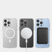 Clear Magnetic Case with MagSafe for iPhone 14 Pro Max with silver ring - transparent - Cell phone cases