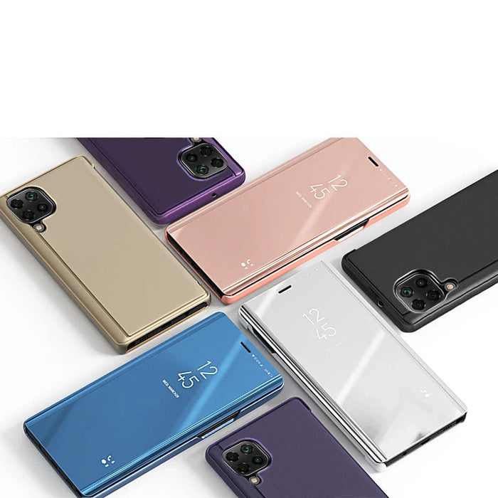 Clear View Case cover for Samsung Galaxy A22 5G black - Cell phone cases and covers<<<HurtelXML