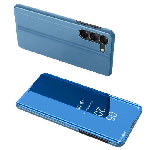 Clear View Case cover for Samsung Galaxy S23 blue flip cover - Cell phone cases and covers<<<HurtelXML