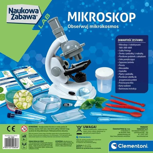 Clementoni Scientific Fun - Experiments with a Microscope - Supporting learningEIR-WNA<<<(Games and toys) Education
