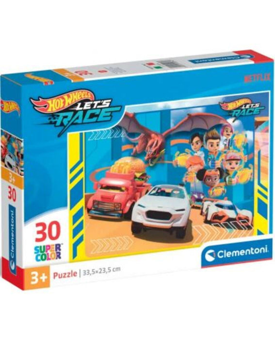 CLEMENTONI 30h.Puzzle Hot Wheels