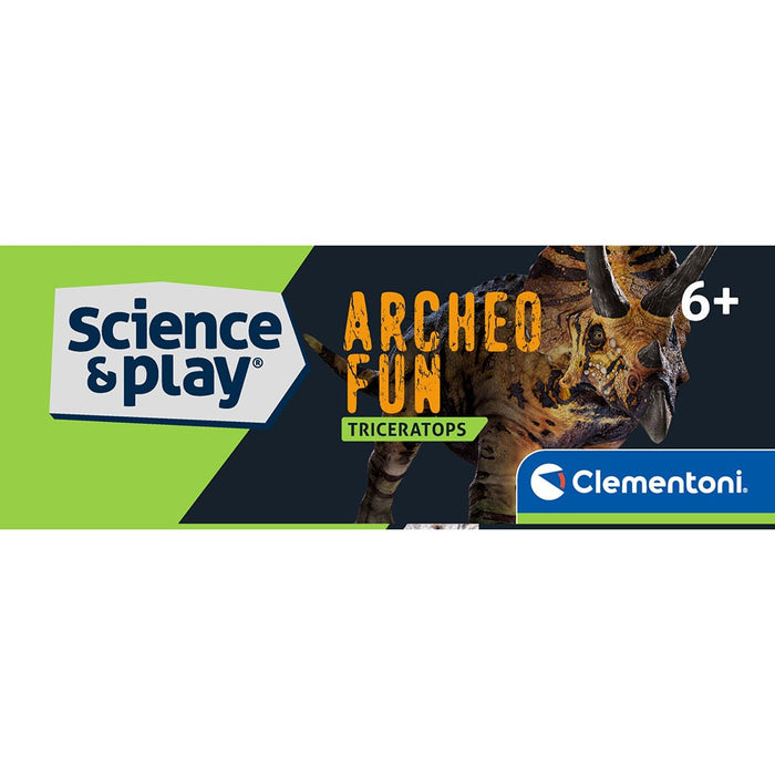 Образователен комплект Clementoni Science & Play - Разкрий скелет на трицератопс