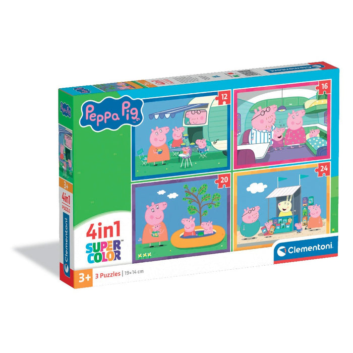 CLEMENTONI 4 in 1 Puzzle Peppa Pig Peppa Pig