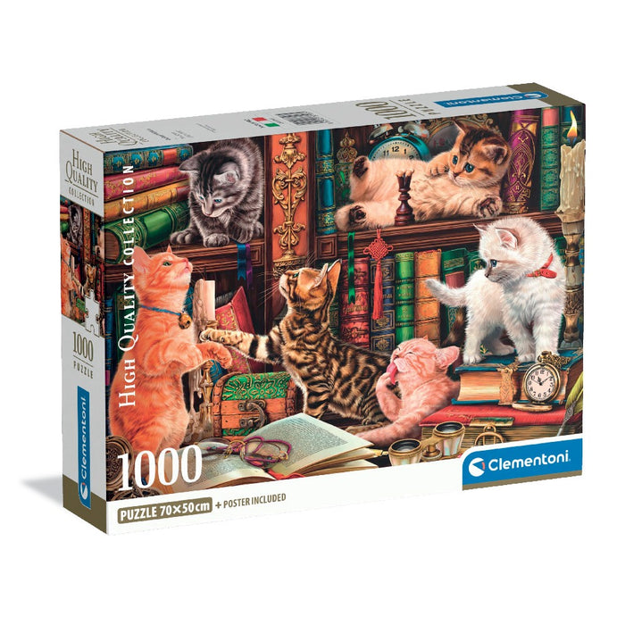 CLEMENTONI 1000h Puzzle CURIOUS WHISKERS