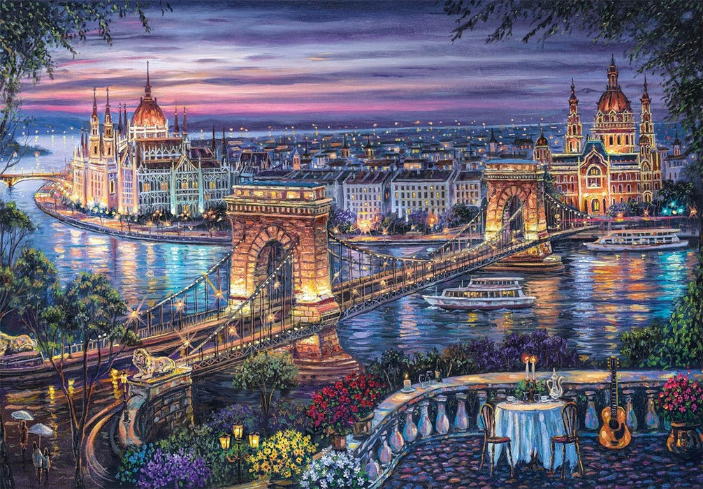 Clementoni 1000 piece puzzle - The Lights of the Danube