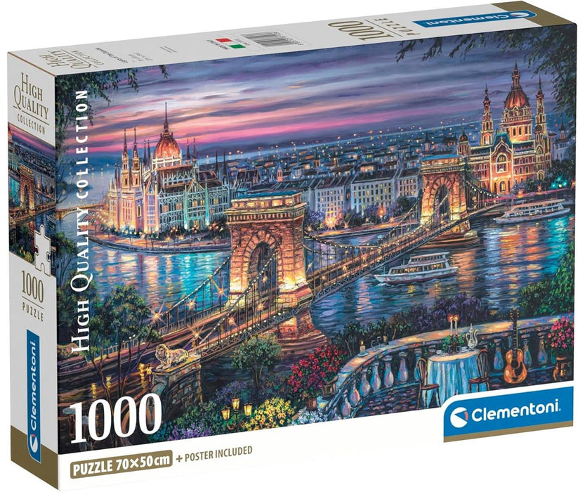 Clementoni 1000 piece puzzle - The Lights of the Danube