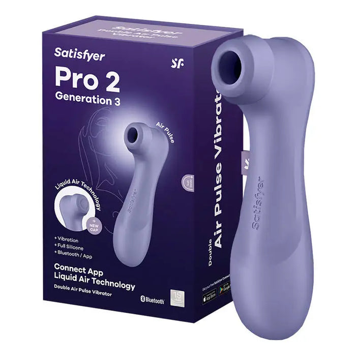 Clitoral Massager with App Satisfyer Pro 2 Generation 3 (purple) - Masturbators<<<Erotica<<<Health
