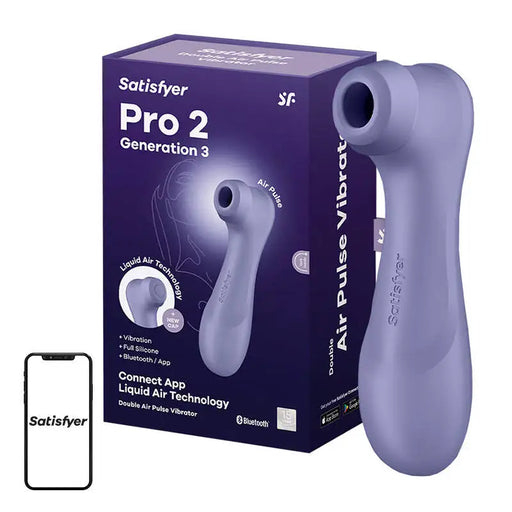 Clitoral Massager with App Satisfyer Pro 2 Generation 3 (purple) - Masturbators<<<Erotica<<<Health
