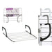 Clothes Line Kipit White Silver Light grey Dark grey Aluminium Plastic 63 x 3 x 50 cm 62,5 x 50 x 16,5 cm 62,5 x 3 x 50