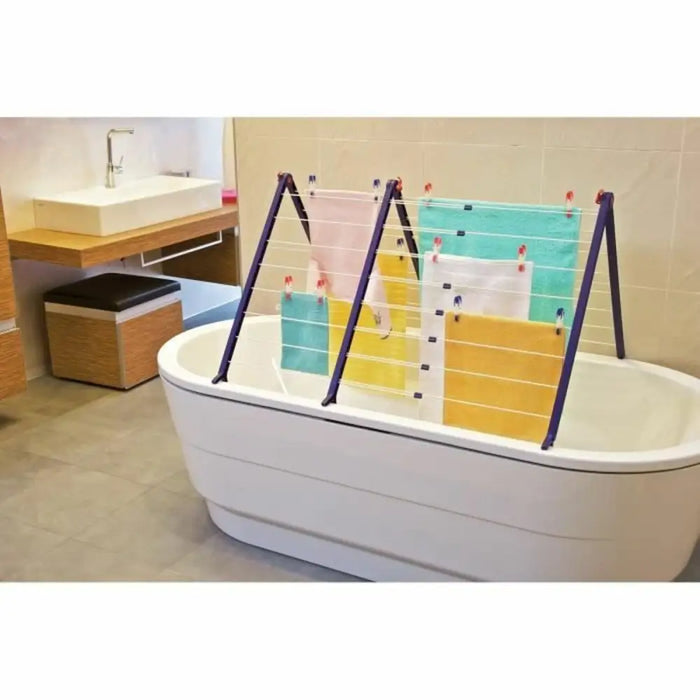 Clothes Line Leifheit Bathtub Dryer Pegasus V 133 x 66,5 cm Blue White Metal - Почистване Прахосмукачки И Гладене<<<Дом