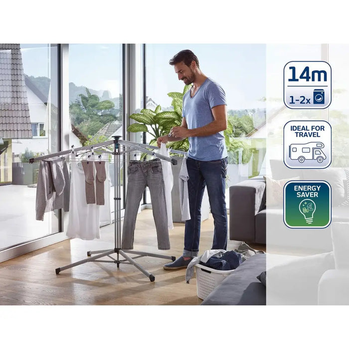 Clothes Line Leifheit LinoPop-Up 82500 Metal 4 Kg - Почистване Прахосмукачки И Гладене<<<Дом Градина<<<BigBuy&&&Сушилни