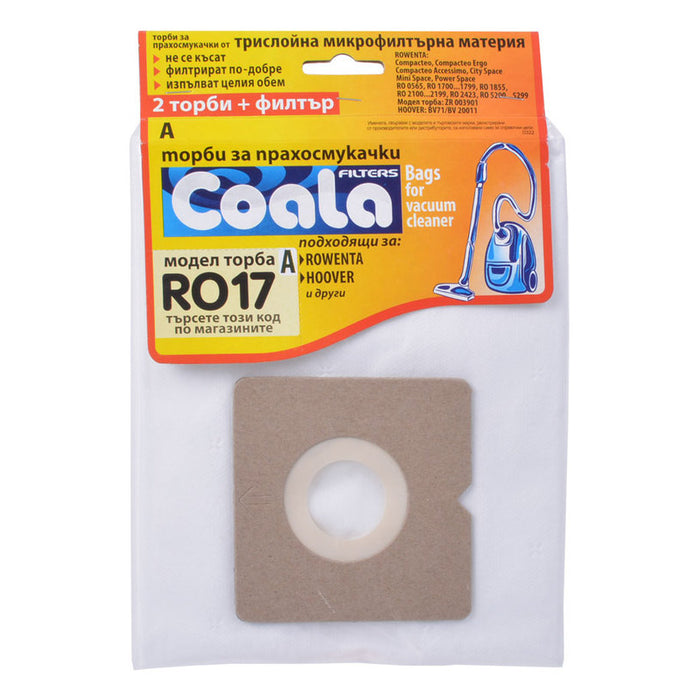 VACUUM CLEANER BAGS COALA BAG. FOR DUST. TONI RO17-A COA 3 PCS