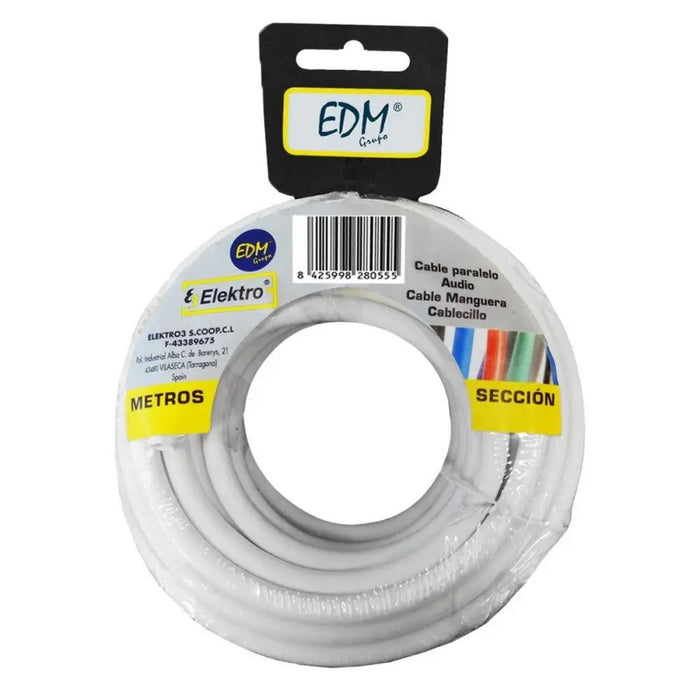 Coaxial TV Antenna Cable EDM 28229 White 20 m - Електроника Телевизори<<<Компютри| Електроника<<<BigBuy&&&Аудио и Видео