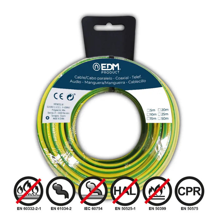 Coaxial TV Antenna Cable EDM 28498 Bicoloured 20 m 20 x 4 mm - Електроника Телевизори<<<Компютри|