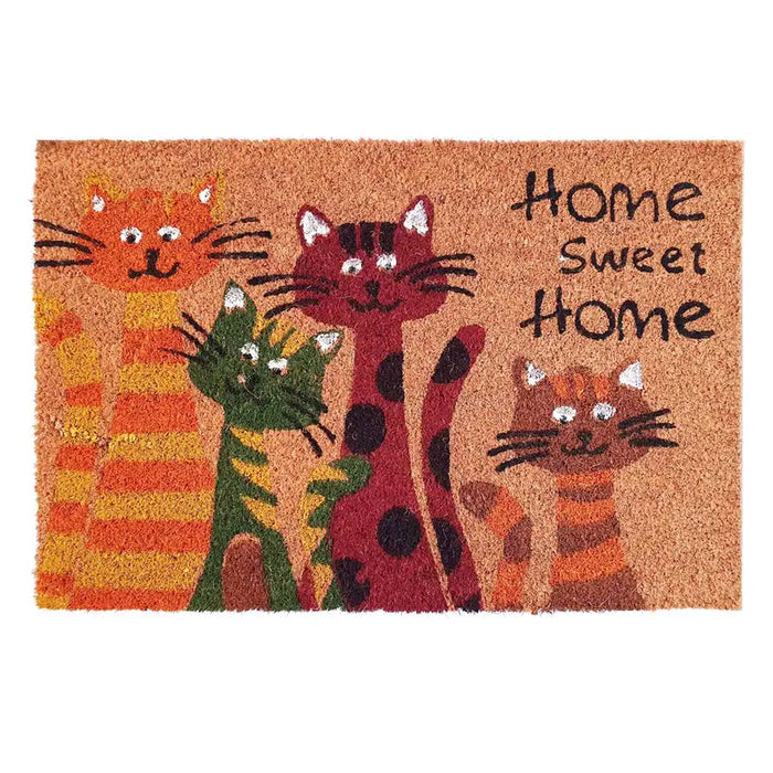 COCONUT/VINYL DOOR 40X60 CM CATS - Изтривалки<<<Мебели и интериор<<<Praktiker