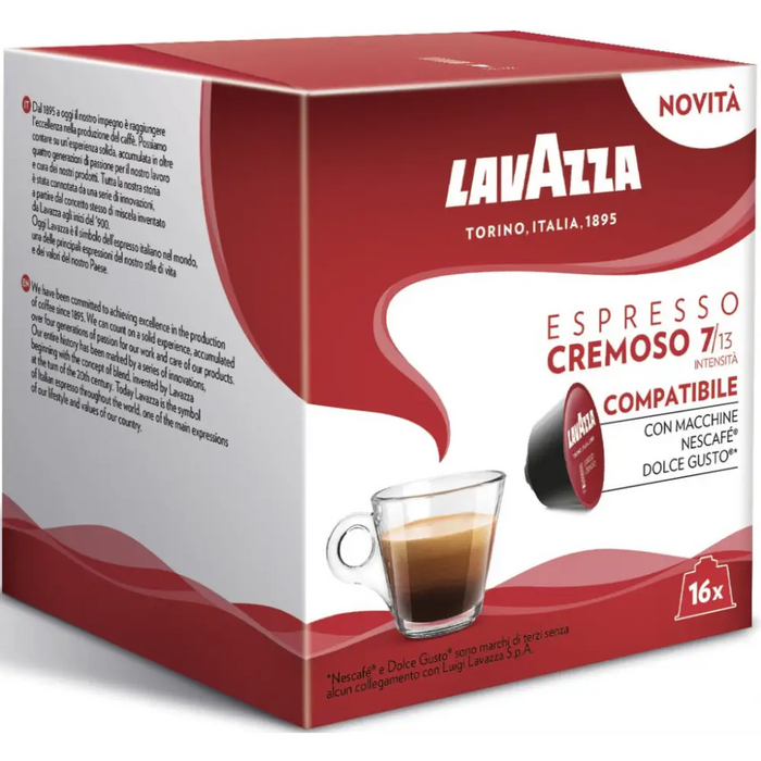 COFFEE CAPSULES 16 LAVAZZA DG ESPRESSO CREMOSO - Кафе и аксесоари<<<Кафемашини<<<Малки