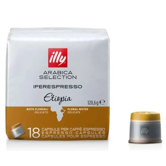 Coffee capsules ILLY iperEspresso Arabica Selection Ethiopia - 18 pieces - Кафе<<<Кафемашини<<<Малки