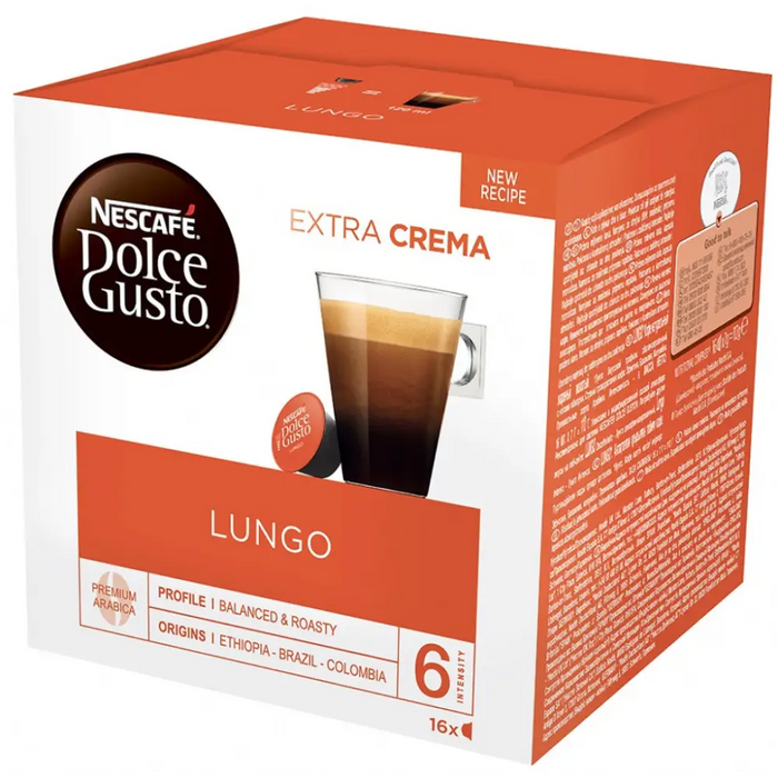 Coffee capsules NESCAFE Dolce Gusto Lungo 16 drinks - Кафе и аксесоари<<<Кафемашини<<<Малки електроуреди<<<TechMart