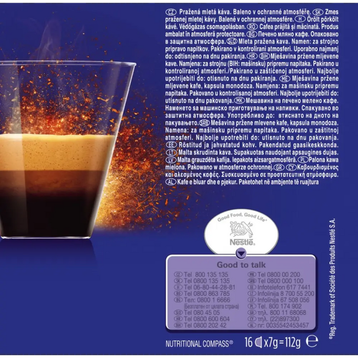 Coffee capsules NESCAFE Dolce Gusto Ristretto Ardenza 16 drinks - Кафе и аксесоари<<<Кафемашини<<<Малки