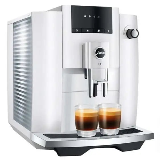 Coffee machine JURA E4 Piano White (EA) 15433 - Кафеавтомати<<<Кафемашини<<<Малки електроуреди<<<TechnoMix&&&Coffee