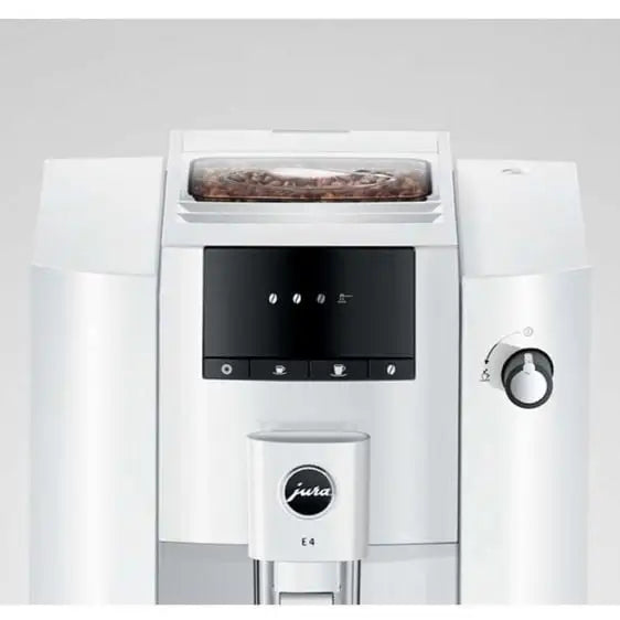 Coffee machine JURA E4 Piano White (EA) 15433 - Кафеавтомати<<<Кафемашини<<<Малки електроуреди<<<TechnoMix&&&Coffee
