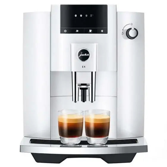 Coffee machine JURA E4 Piano White (EA) 15433 - Кафеавтомати<<<Кафемашини<<<Малки електроуреди<<<TechnoMix&&&Coffee