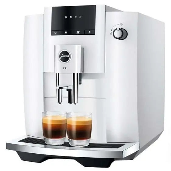 Coffee machine JURA E4 Piano White (EA) 15433 - Кафеавтомати<<<Кафемашини<<<Малки електроуреди<<<TechnoMix&&&Coffee