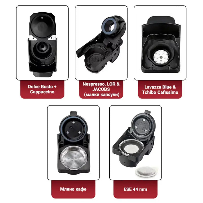 Coffee machine with capsules Oliver Voltz OV51171E5 8in1 - Кафемашини с капсули<<<Кафемашини<<<Малки