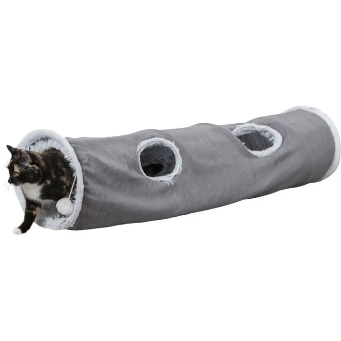Collapsible Pet Tunnel Trixie Grey Ø 27 × 116 CM - Домашни Животни<<<Дом Градина<<<BigBuy&&&Играчки<<<Домашни