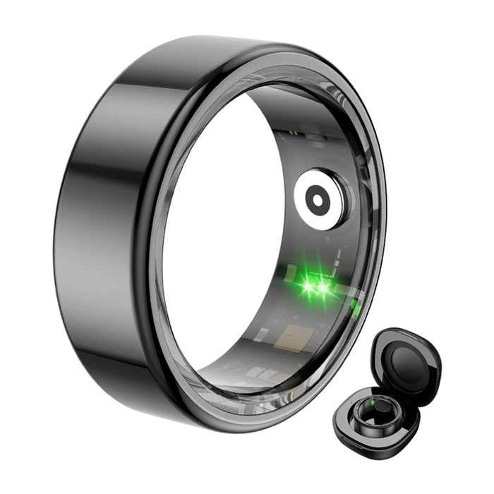 COLMI R02 Smart Ring, size 12, 21.3 mm (black) + charging case