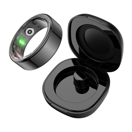 COLMI R02 Smart Ring, size 8, 18.1 mm (black) + charging case