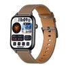 COLMI C28 Smartwatch – Black + Brown Leather Strap