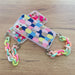 Color Chain Case gel flexible elastic case cover with a chain pendant for iPhone 12 multicolour - Cell phone cases
