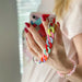 Color Chain Case gel flexible elastic case cover with a chain pendant for iPhone 12 Pro multicolour - Cell phone cases