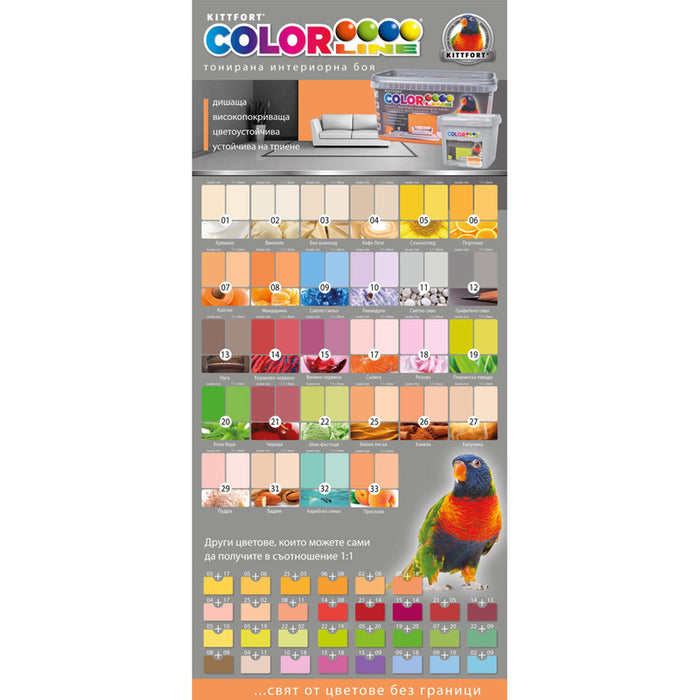 COLOR LATEX COLOR ALOE VERA 4 KG COLOR LINE